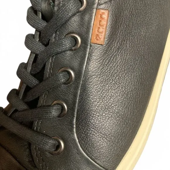 Ecco Women’s Soft 7 Black Leather High Tops Size 9