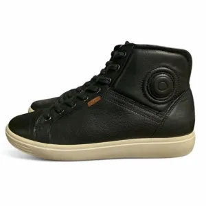 Ecco Women’s Soft 7 Black Leather High Tops Size 9