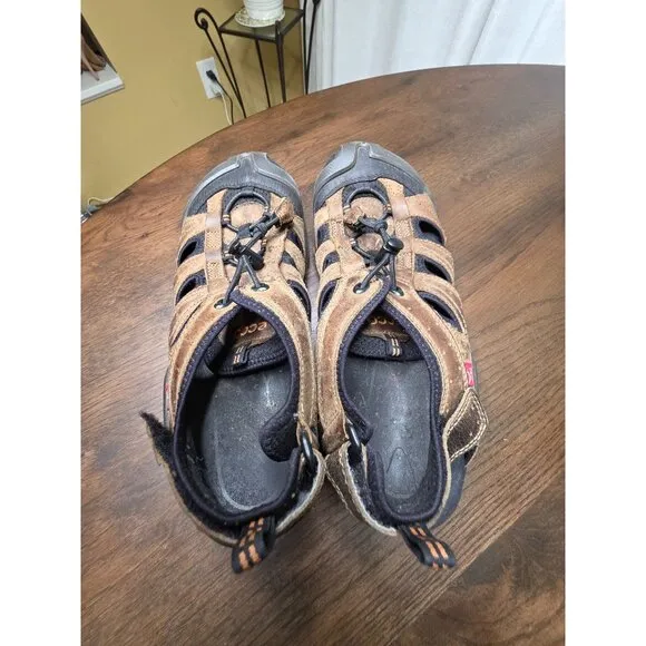 ECCO Yak Fisherman Sandals Men's 45 Tan Terra Sport VG Closed Toe Outdoor Trail