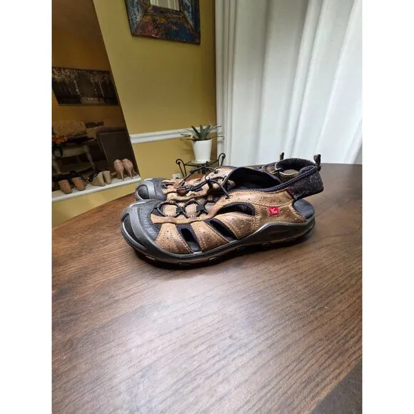 ECCO Yak Fisherman Sandals Men's 45 Tan Terra Sport VG Closed Toe Outdoor Trail