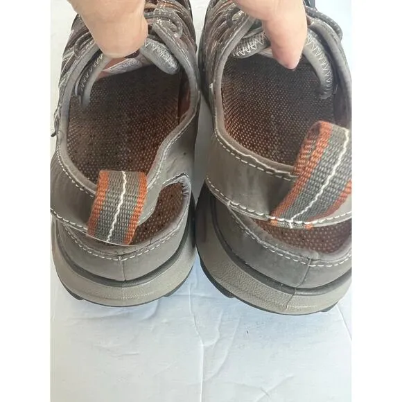 Eddie Bauer Mens Amphib Flat Water Brown Sport Outdoor Hiking Sandals Sz 9.5