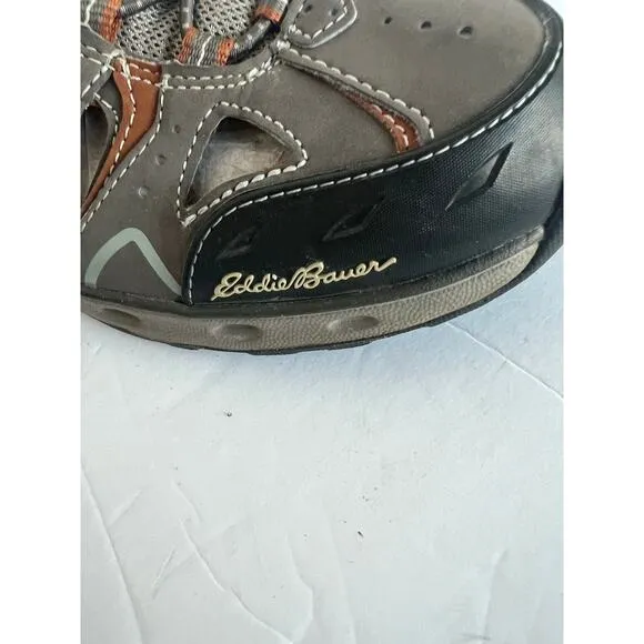 Eddie Bauer Mens Amphib Flat Water Brown Sport Outdoor Hiking Sandals Sz 9.5