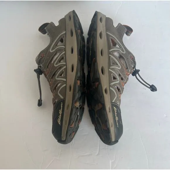 Eddie Bauer Mens Amphib Flat Water Brown Sport Outdoor Hiking Sandals Sz 9.5
