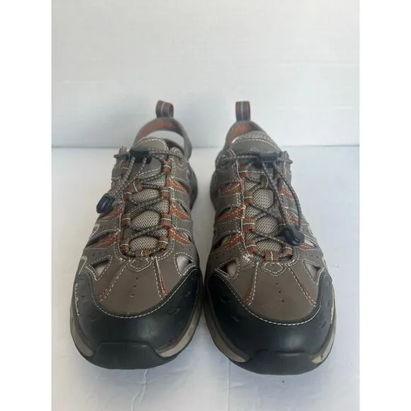 Eddie Bauer Mens Amphib Flat Water Brown Sport Outdoor Hiking Sandals Sz 9.5