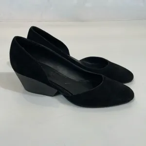 Eileen Fisher Low Heel Shoes Size 9 Dress Office Black Suede Comfort EUC