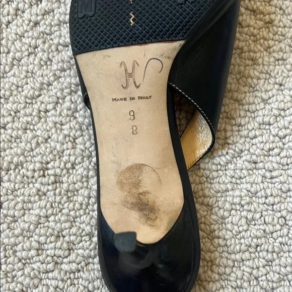 Elegant Black Cole Haan Slingback Shoes