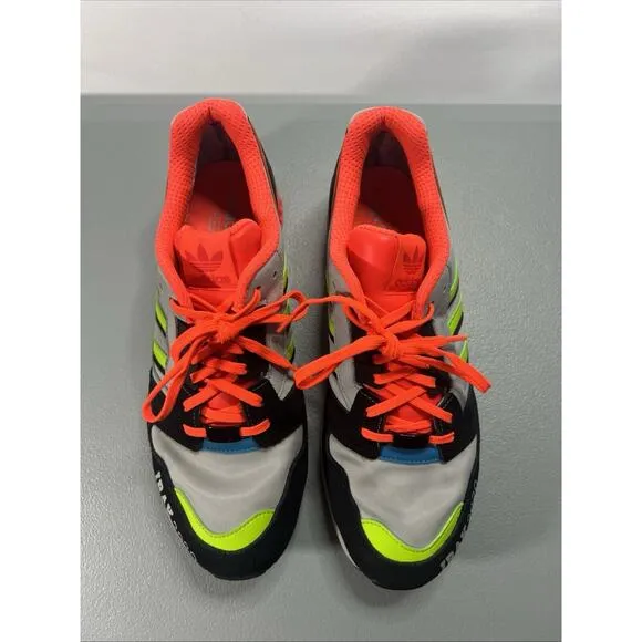 EUC Sz 10.5 Adidas IRAK x ZX 8000 GTX A-ZX Series Orange Suede Leather (FX0371)