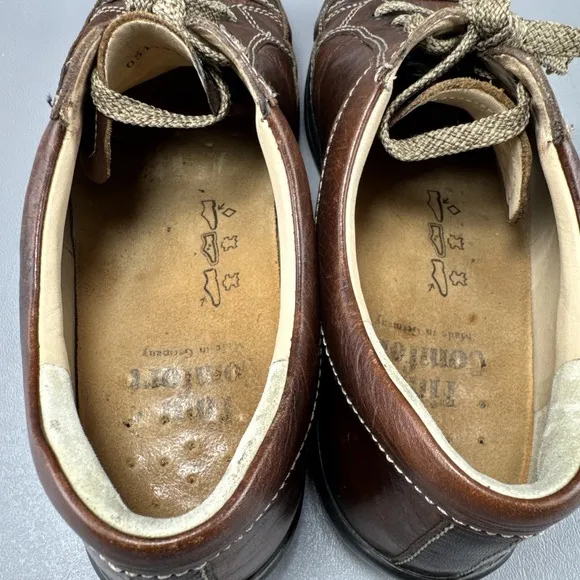 Finn Comfort Alamo Shoes Mens Size 8 Two Tone Leather Gorpcore Comfort Sneakers
