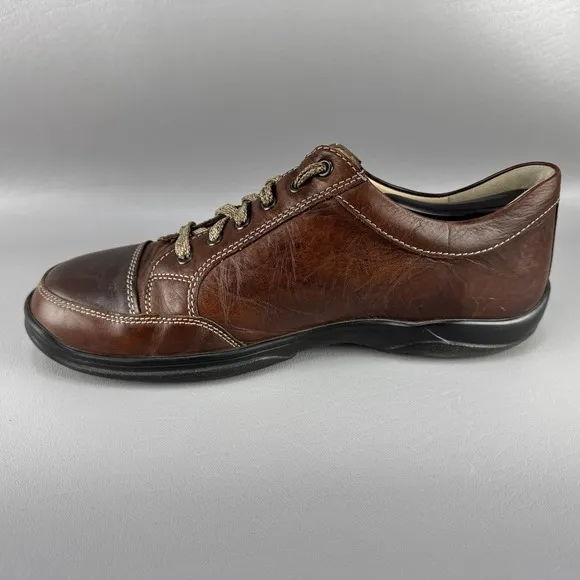 Finn Comfort Alamo Shoes Mens Size 8 Two Tone Leather Gorpcore Comfort Sneakers