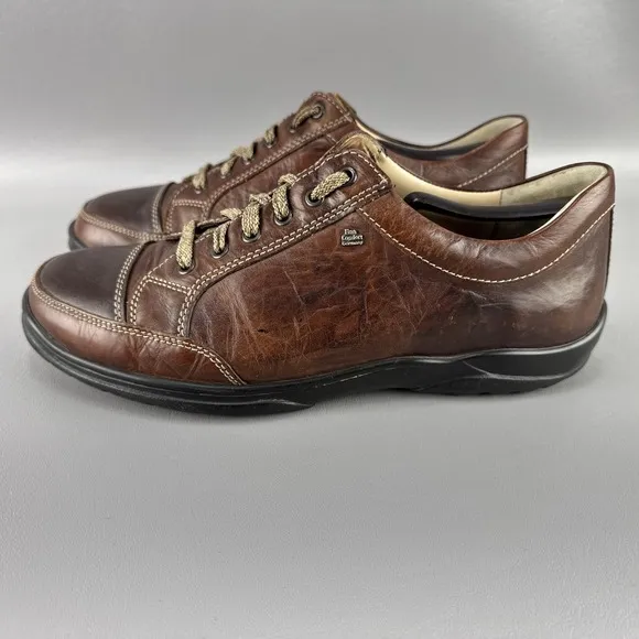 Finn Comfort Alamo Shoes Mens Size 8 Two Tone Leather Gorpcore Comfort Sneakers
