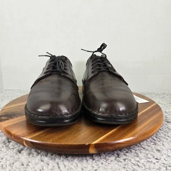 Finn Comfort Milano Brown Leather Lace Up Casual Walking Oxford Shoes Mens 8