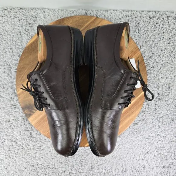 Finn Comfort Milano Brown Leather Lace Up Casual Walking Oxford Shoes Mens 8