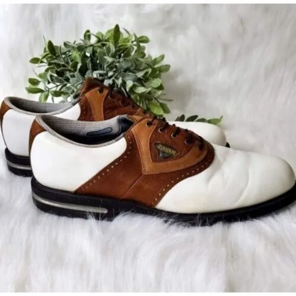 Footjoy Gel Fusion Golf Shoes Size 12 Opti-Flex IntelliTemp White Outdoor Mens