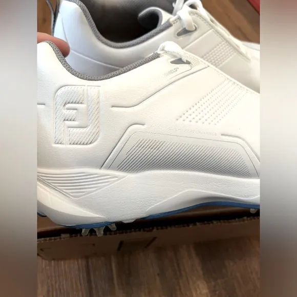 FootJoy Mens eComfort Golf Shoes WHITE  W/Pulsar Cleats Size 8 Wide #1 Golf Shoe
