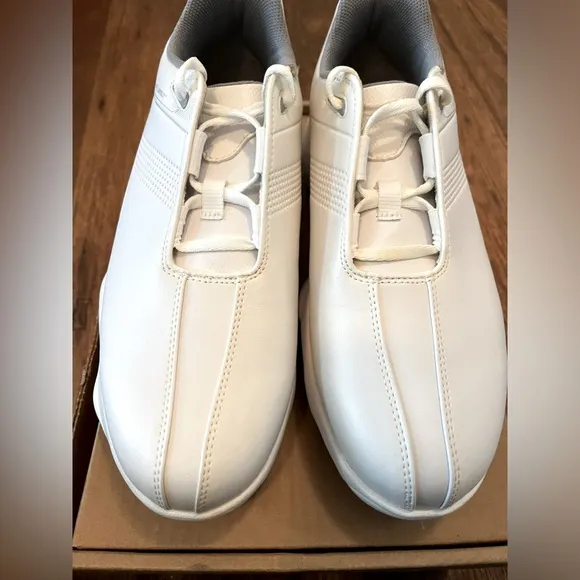 FootJoy Mens eComfort Golf Shoes WHITE  W/Pulsar Cleats Size 8 Wide #1 Golf Shoe
