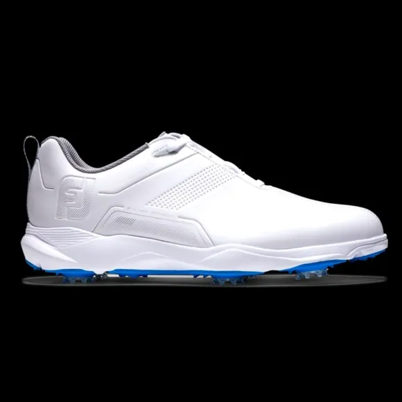 FootJoy Mens eComfort Golf Shoes WHITE  W/Pulsar Cleats Size 8 Wide #1 Golf Shoe