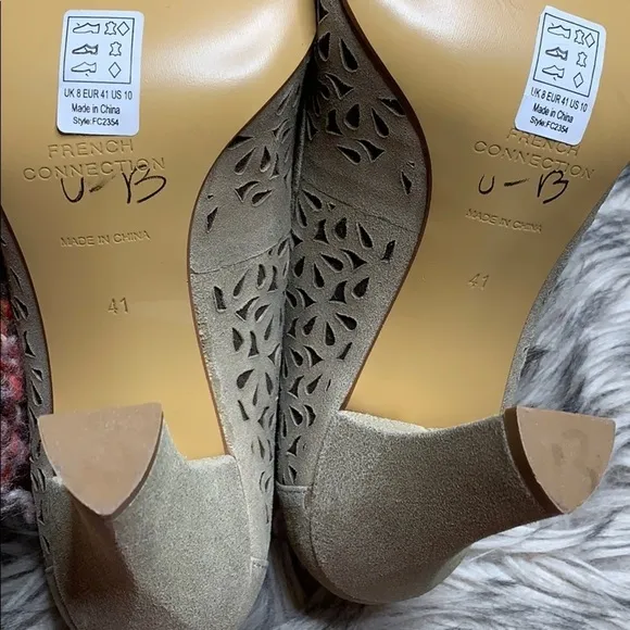 French Connection Shimmer Pump High Heel Shoes sz 10