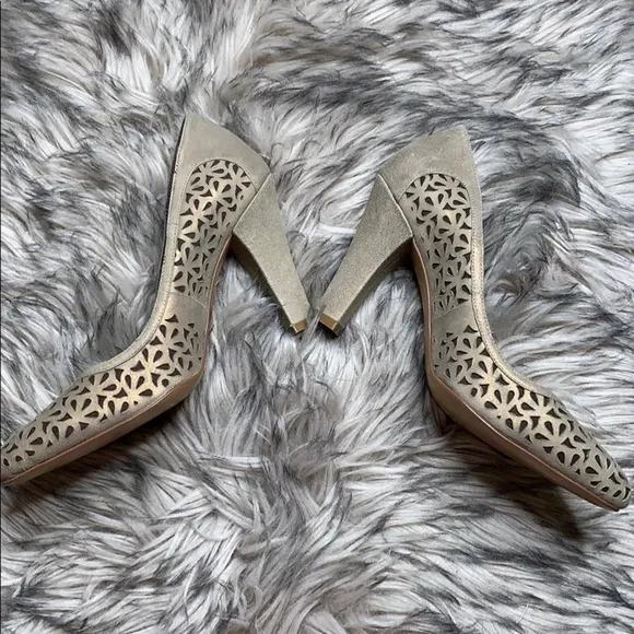 French Connection Shimmer Pump High Heel Shoes sz 10