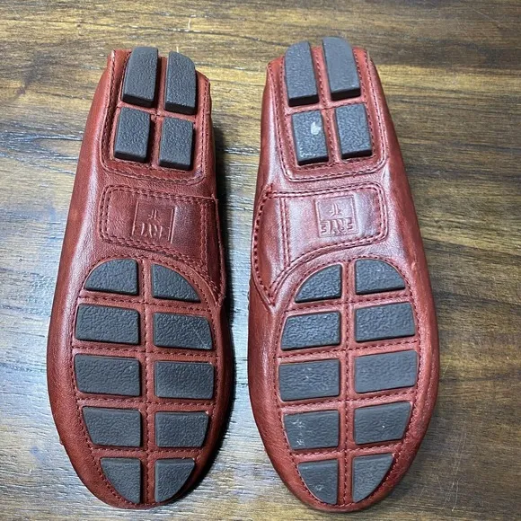 Frye reagan studded kiltie loafer moccasin burnt red sz. 7