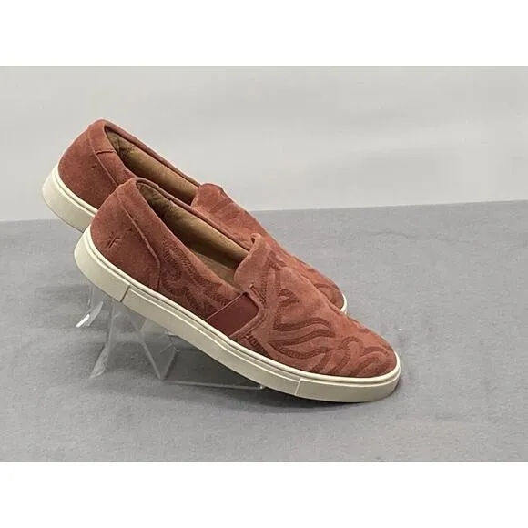 Frye Women’s Ivy Primrose Suede Slip On Comfort Shoes Sz 7 Brown