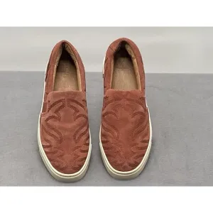 Frye Women’s Ivy Primrose Suede Slip On Comfort Shoes Sz 7 Brown