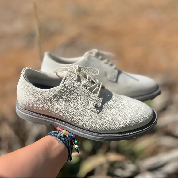 G/FORE | Gallivanter G/Lock Pebble Leather Camo Golf Shoes White US 12