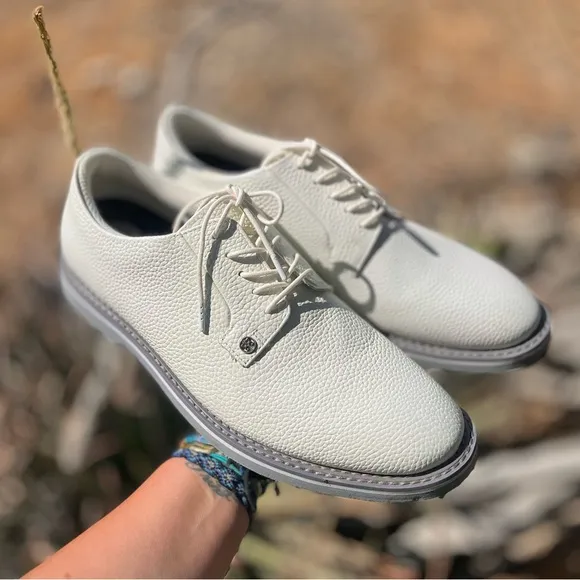 G/FORE | Gallivanter G/Lock Pebble Leather Camo Golf Shoes White US 12