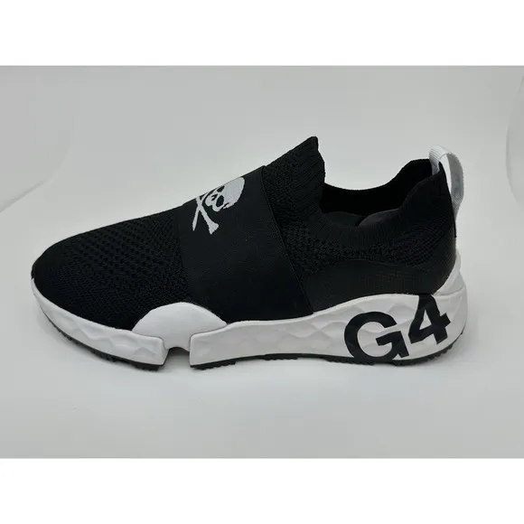 G/FORE MG4.1 G4 Golf Shoes Mens Size 10 Onyx Knit Spikeless Hybrid Skull NEW