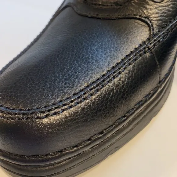 G.H. Bass &amp; Co. SZ 11.5 Black Leather Seymour Men’s Comfort Shoes Strap Closure