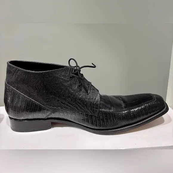 Giorgio Brutini Men's Black Leather Oxford Dress Boot-size 15M