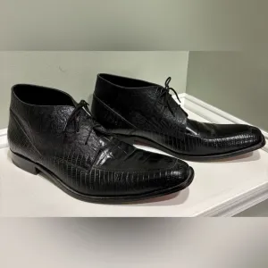 Giorgio Brutini Men's Black Leather Oxford Dress Boot-size 15M