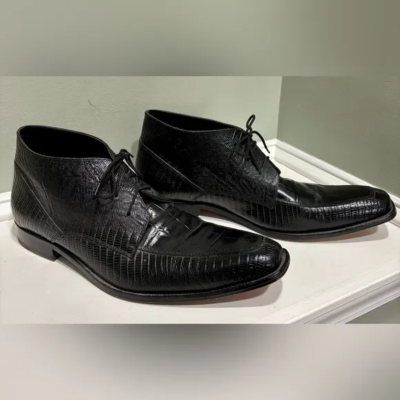 Giorgio Brutini Men's Black Leather Oxford Dress Boot-size 15M