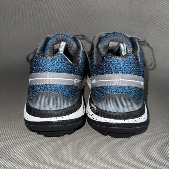 Gravity Defyer gdefy Blue Gray Mesh Athletic Walking Shoes Men's US Size 10