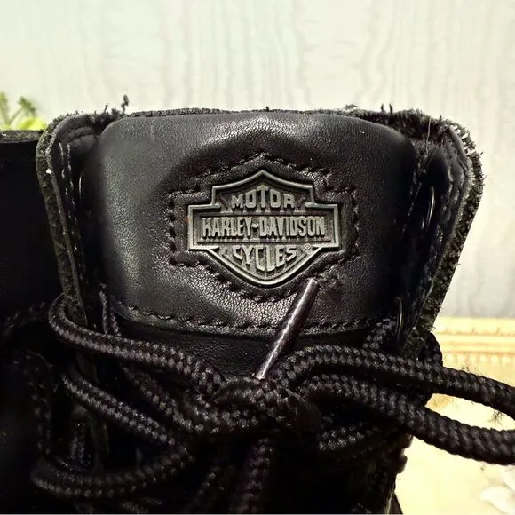 Harley-Davidson Women’s Jenell 5-Inch Leather Motorcycle Boots Black D87031  5.5