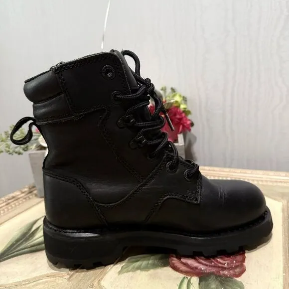 Harley-Davidson Women’s Jenell 5-Inch Leather Motorcycle Boots Black D87031  5.5