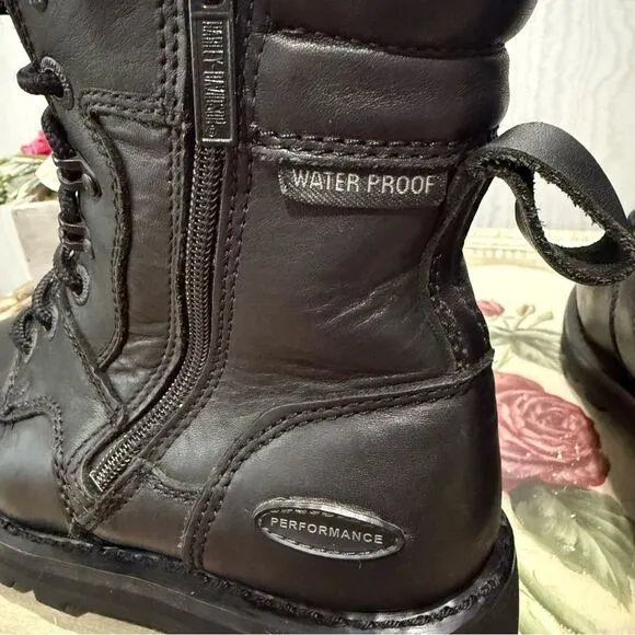 Harley-Davidson Women’s Jenell 5-Inch Leather Motorcycle Boots Black D87031  5.5