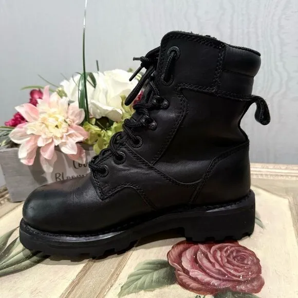 Harley-Davidson Women’s Jenell 5-Inch Leather Motorcycle Boots Black D87031  5.5
