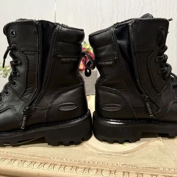 Harley-Davidson Women’s Jenell 5-Inch Leather Motorcycle Boots Black D87031  5.5