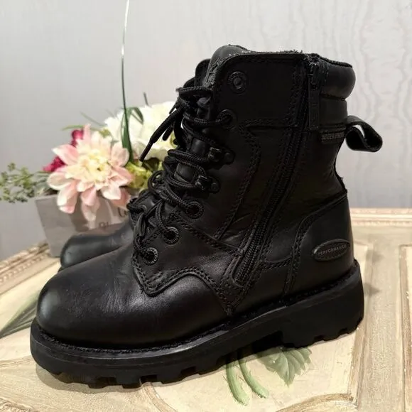 Harley-Davidson Women’s Jenell 5-Inch Leather Motorcycle Boots Black D87031  5.5