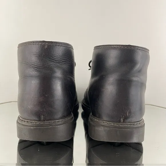 HAVANA JOE Men’s Dark Brown Leather Mr. Panama Jack Waxy Waterproof Ankle Boots