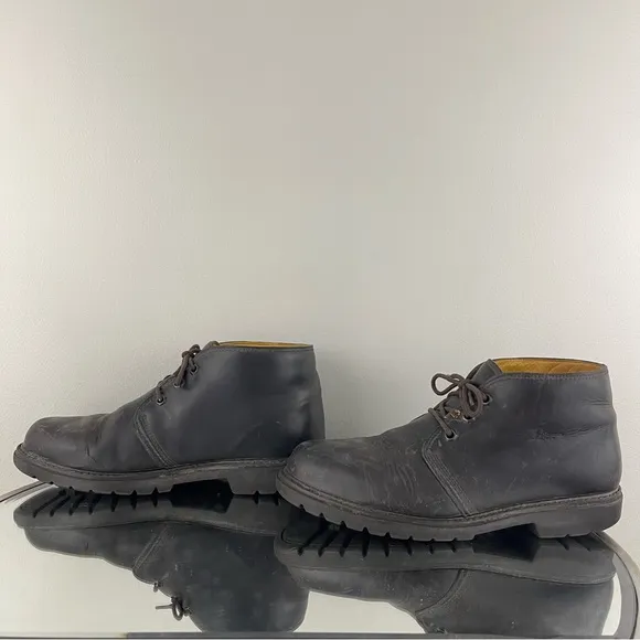 HAVANA JOE Men’s Dark Brown Leather Mr. Panama Jack Waxy Waterproof Ankle Boots