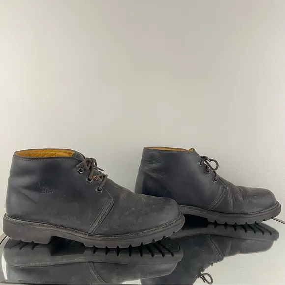HAVANA JOE Men’s Dark Brown Leather Mr. Panama Jack Waxy Waterproof Ankle Boots