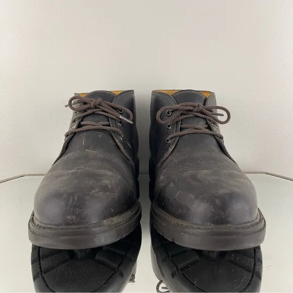 HAVANA JOE Men’s Dark Brown Leather Mr. Panama Jack Waxy Waterproof Ankle Boots