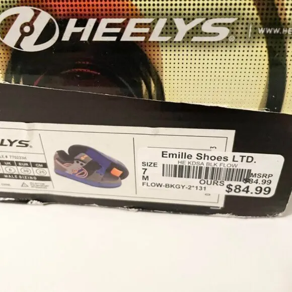 Heelys Flow Emille Shoes Boys Youth Size 7