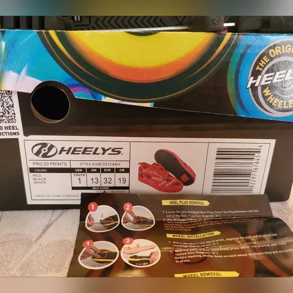 Heelys Original Skate Shoes Youth Size 1