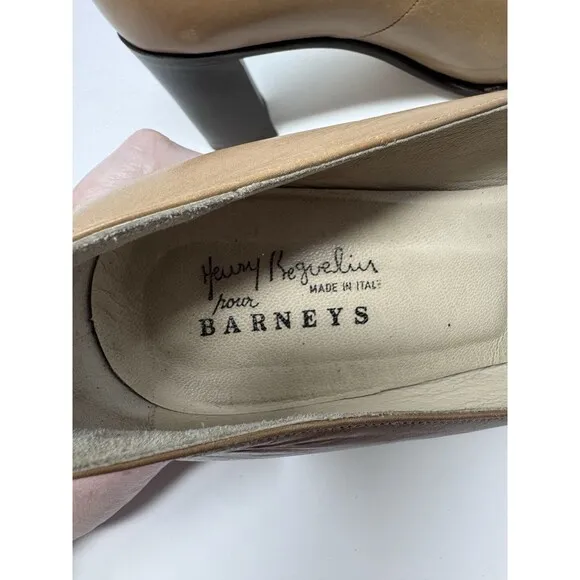 Henry Beguelin Barneys Brown Pumps Heels Made In Italy EUR 38.5 US 8-8.5