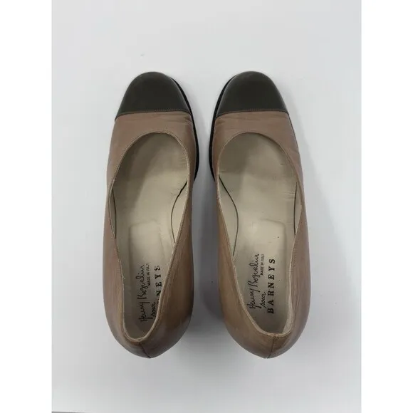 Henry Beguelin Barneys Brown Pumps Heels Made In Italy EUR 38.5 US 8-8.5