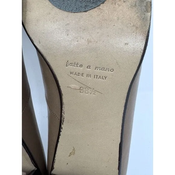Henry Beguelin Barneys Brown Pumps Heels Made In Italy EUR 38.5 US 8-8.5