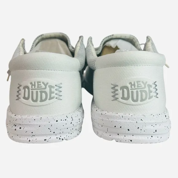 Hey Dude Wally Sox Storm White Mens Comfort Casual Shoes Size 12