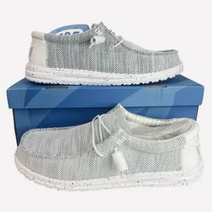 Hey Dude Wally Sox Storm White Mens Comfort Casual Shoes Size 12